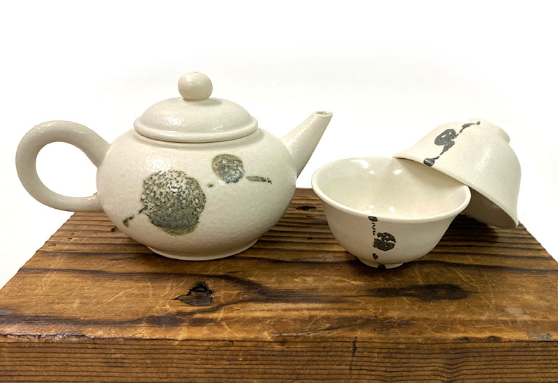 灰釉茶組 
